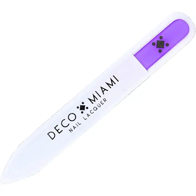 Deco Beauty Purple Glass Nail File – Gentle Shaping With Long-Lasting Surface 1
