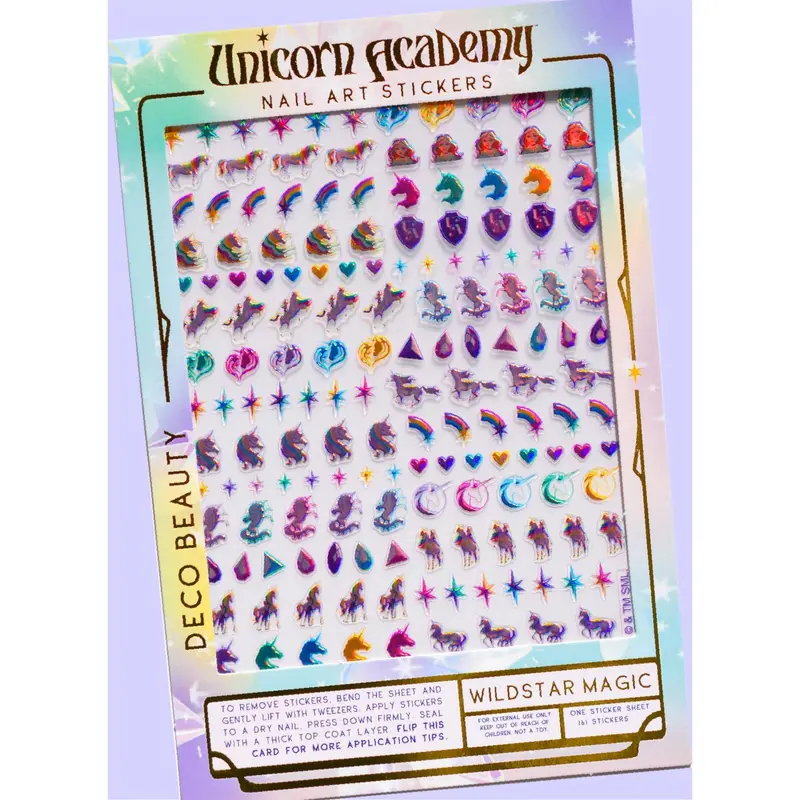 Deco Beauty Unicorn Academia Nail Art Stickers – Wildstar Magic 1
