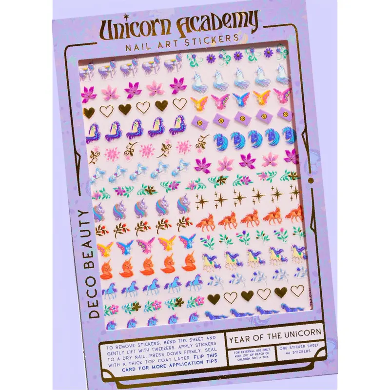 Deco Beauty Unicorn Academia Nail Art Stickers – Year Of The Unicorn 1