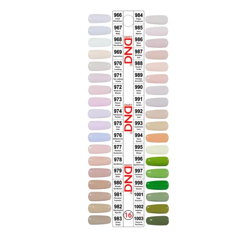 Dnd Dc Swatch Set – Gel & Lacquer Color Reference Card #16 1