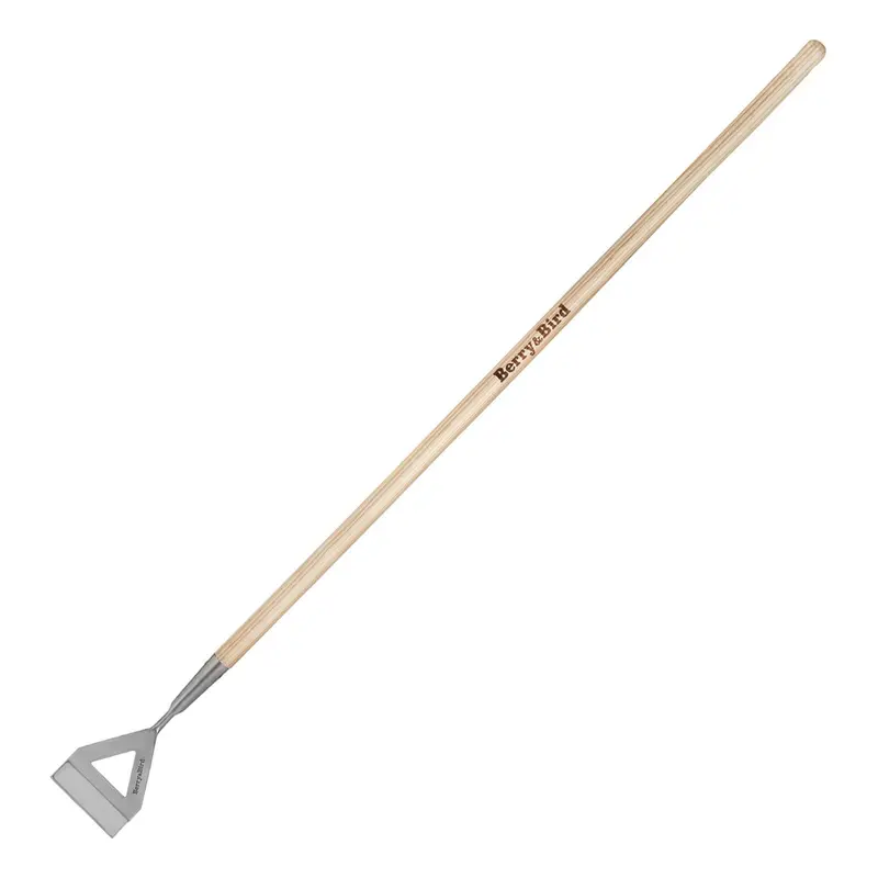 Dutch-Style Garden Hoe – Flat Blade Weeder With Solid Wooden Handle 1