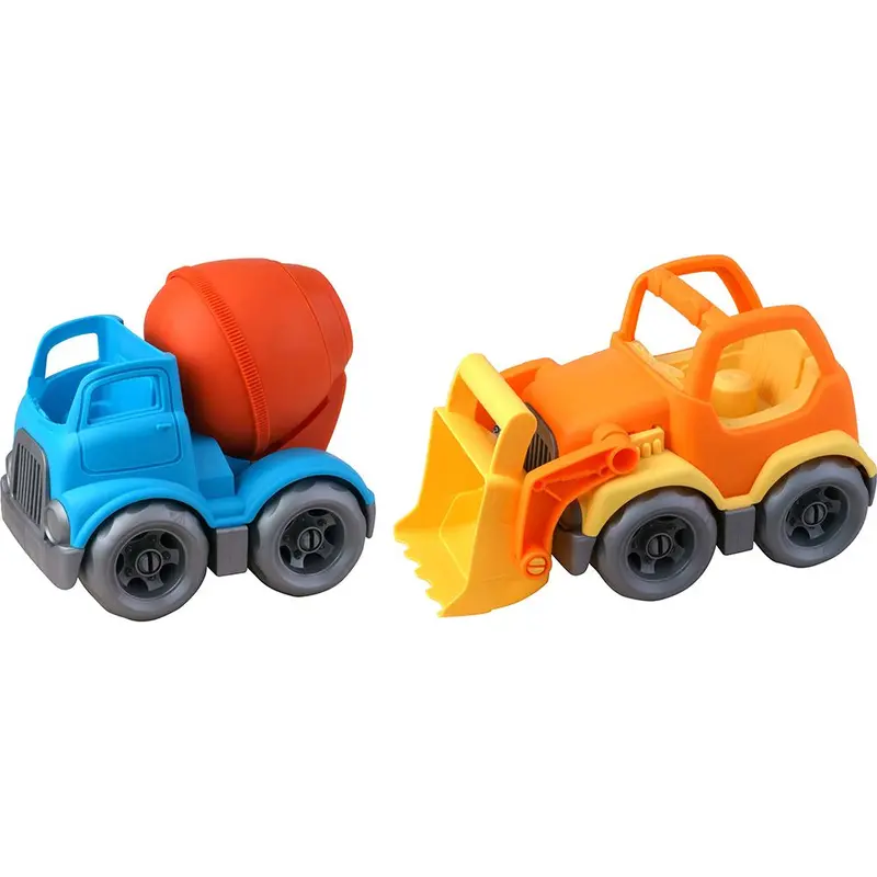 Eco-Friendly Cartoon Car Double-Pack Building Set Roll-Up Toy 1