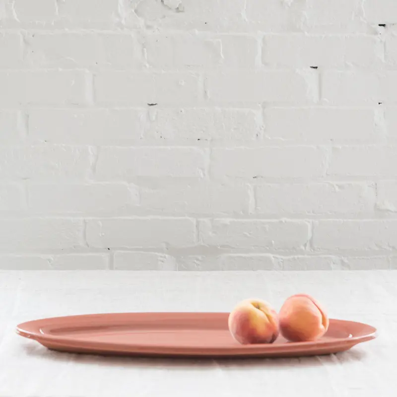 Elongated Oblong Ceramic Serving Platter 1