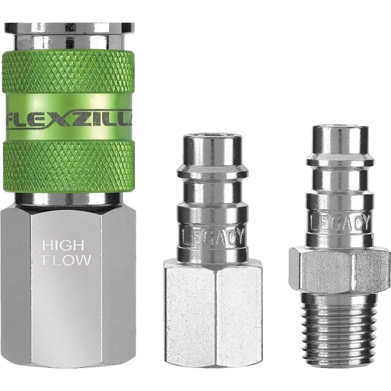 Flexzilla High-Flow Air Coupler And Plug Kit – 3-Piece Set 1