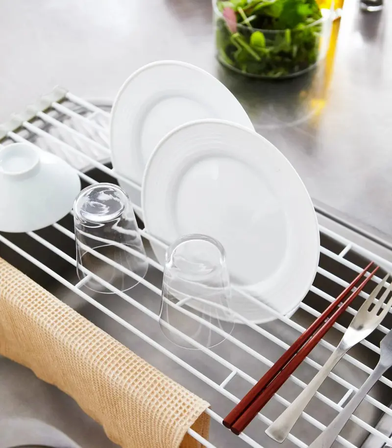 Foldable Over-The-Sink Dish Drying Rack – Large Capacity 1