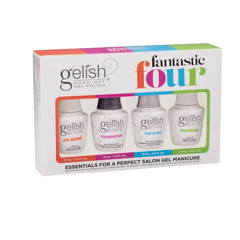 Gelish Fantastic Four Nail Gel Polish Set – Curated Multi-Color Bundle 1