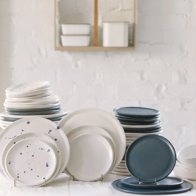 Handcrafted Slab Dinnerware — Rustic Ceramic Tableware 3