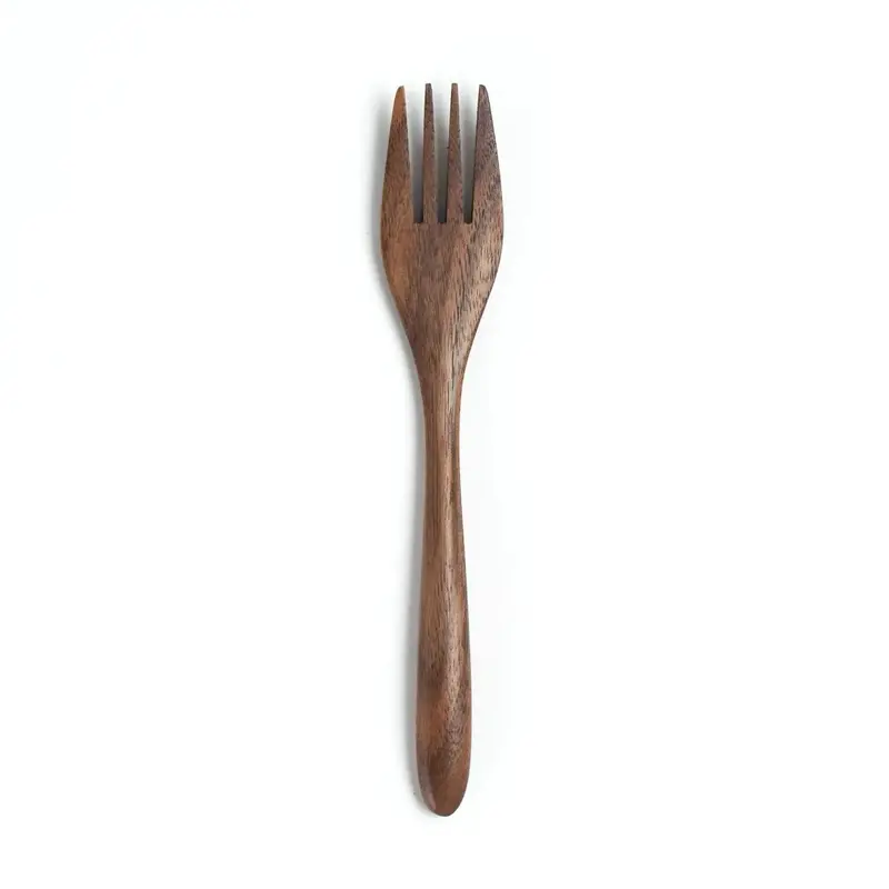 Handcrafted Walnut Serving Fork (7-Inch) 1