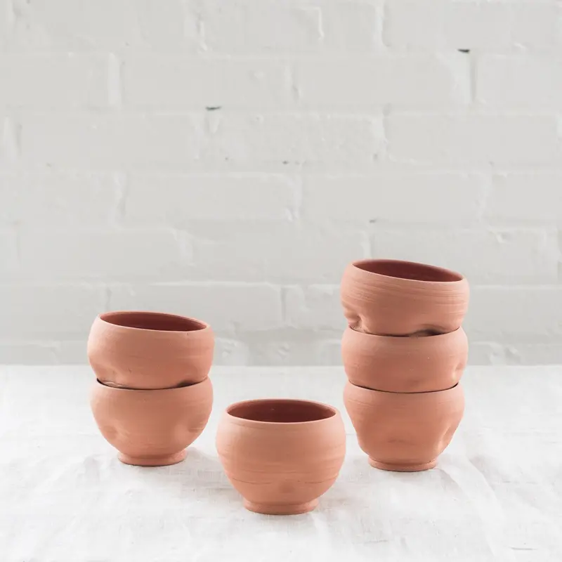Handmade Terracotta Ice Cream Serving Bowl 1