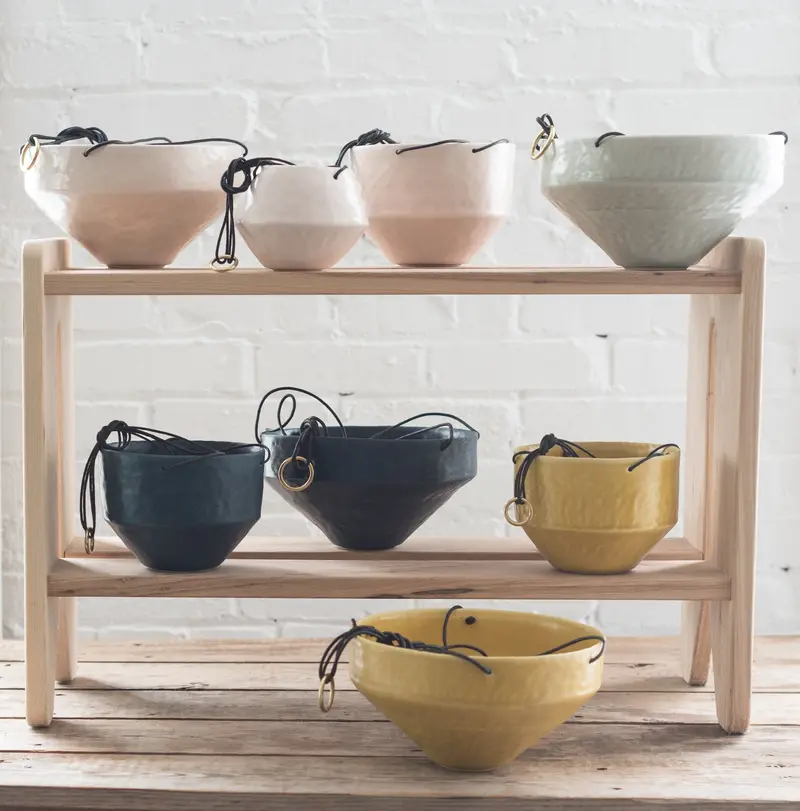 Hanging Round Macramé Planter Pot 1