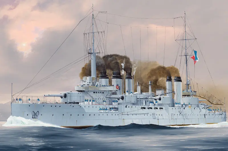 Hobby Boss 1:350 French Pre-Dreadnought Danton Battleship Model 1