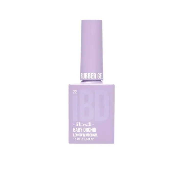 Ibd Rubber Gel Polish In Baby Orchid – 0.5 Oz Nail Color 1