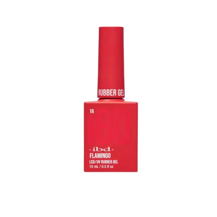 Ibd Rubber Gel Polish In Flamingo – 0.5 Oz Nail Color 1