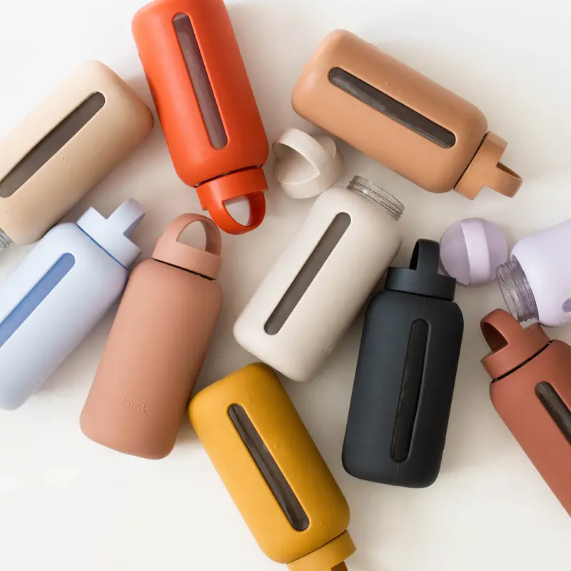 Insulated Hydration Tracker Water Bottle With Time Markers 1