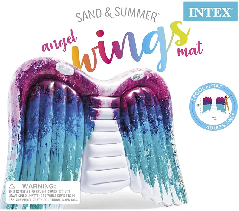 Intex Angel Wings Inflatable Mat – Comfortable Floating Lounge For Kids & Adults 1