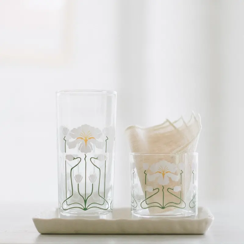 Iris Collection Rocks Glass – Modern Tumbler 1