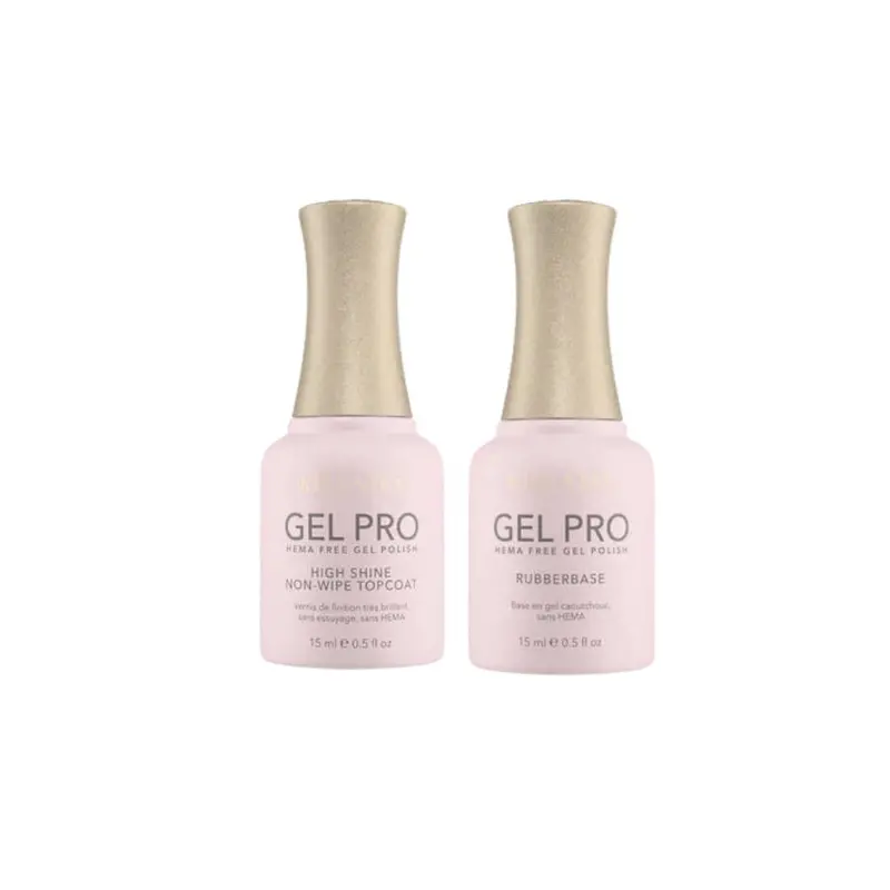 Kiara Sky Gel Pro Duo – Hema-Free Rubber Base + Non-Wipe High-Shine Top Coat 1