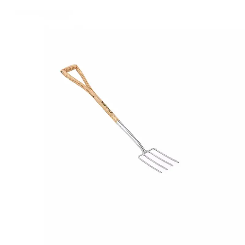 Kids’ 4-Tine Digging Fork – 28-Inch Stainless Steel Spading Fork With D-Style Handle 1
