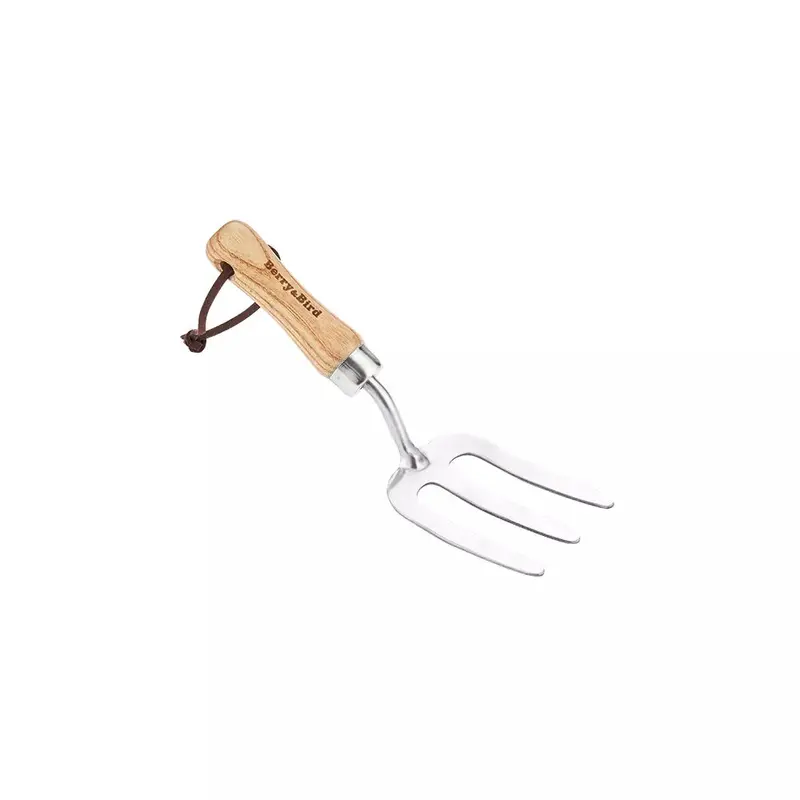 Kids’ Hand Fork – 7.8-Inch Stainless Steel Weed Fork With Wood Handle 1