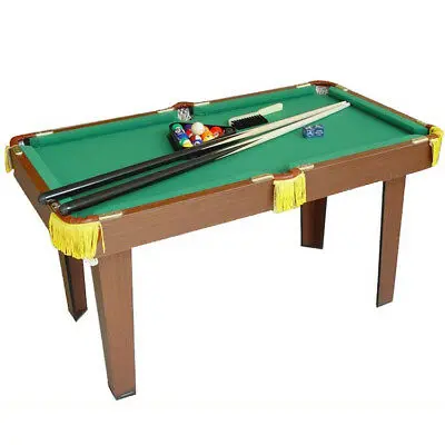 Kids' Snooker Table Set With 2 Cues And Accessories 1