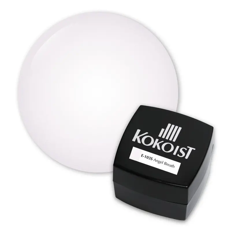 Kokoist Angel Breath Color Gel – 2.5G Sheer Cloud White Nail Polish (#E-103S) 1