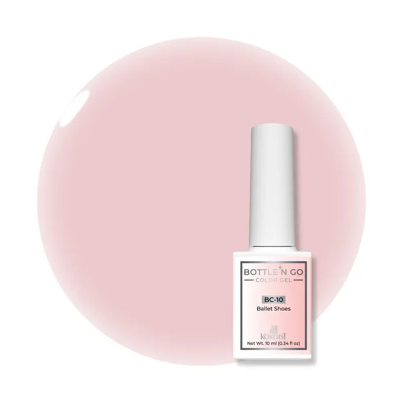 Kokoist Bottle 'N Go Color Gel Polish – Delicate Ballet Shoes 1