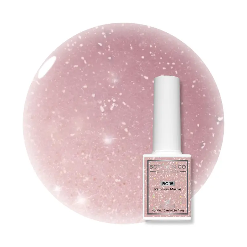 Kokoist Bottle 'N Go Color Gel Polish – Iridescent Rainbow Mauve 1