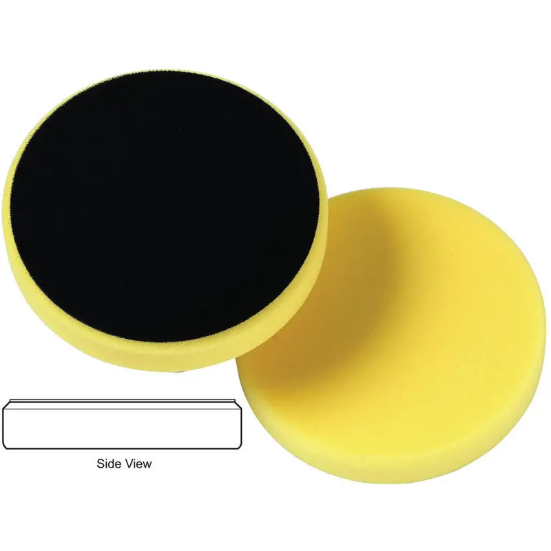 Lake Country 3.5" Flat Yellow Foam Pad For Heavy Imperfection Removal 1
