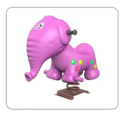 Life-Size Elephant-Shaped Rocker Seesaw 1