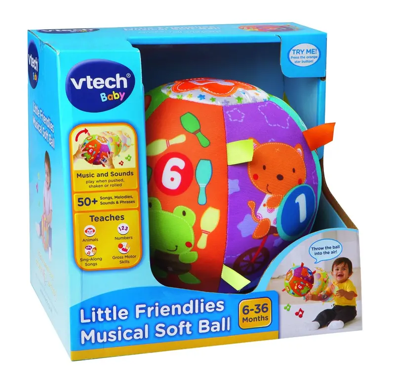 Little Friendlies Musical Soft Toss Ball 1
