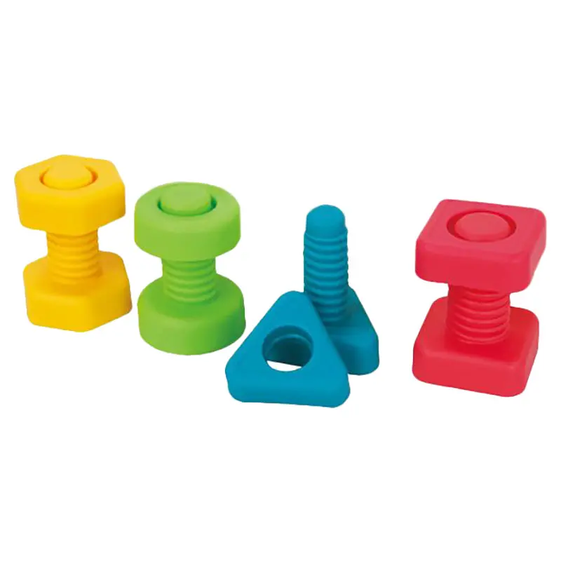 Little Hero Nuts-And-Bolts Fine Motor Skills Toy – 24-Piece Colorful Set 1