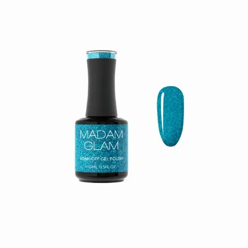 Madam Glam Bright Blue Gel Polish – Vivid Cobalt Blue Gel Lacquer 1