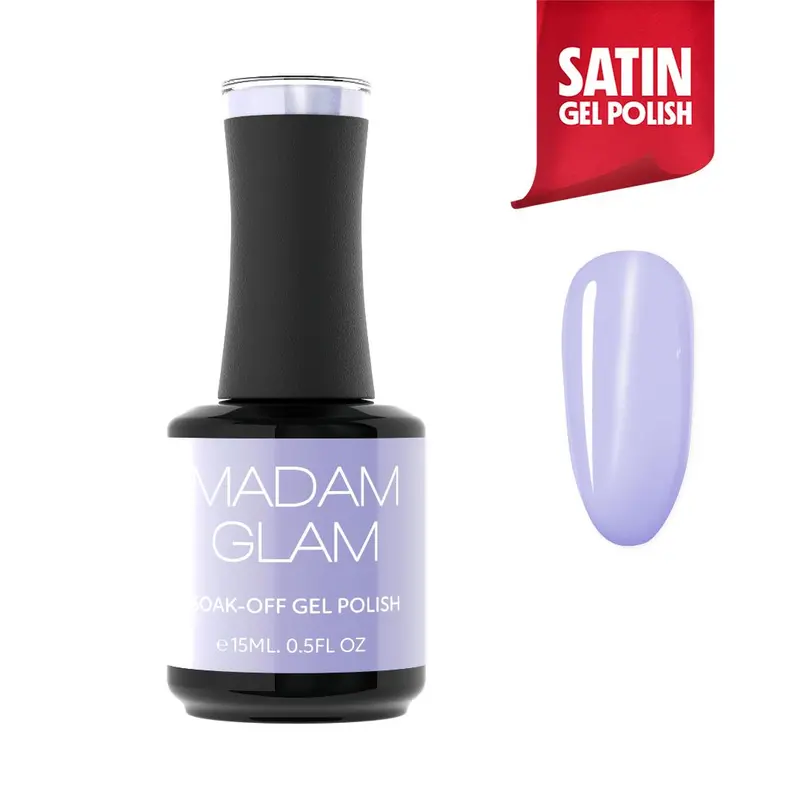 Madam Glam Lilac Moments Gel Polish – Subtle Purple Hue, Buildable Coverage 1
