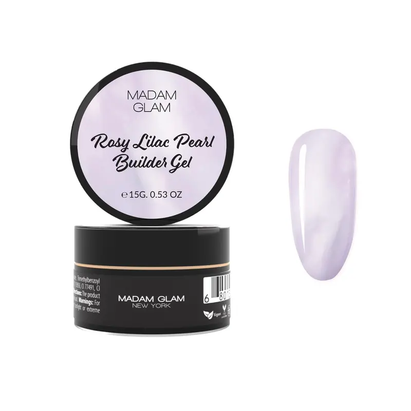 Madam Glam Rosy Lilac Pearl Builder Gel – Soft-Tone Enhancement 1