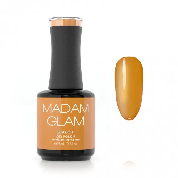 Madam Glam Toffee Break Gel Polish – Creamy Caramel Nail Color 1