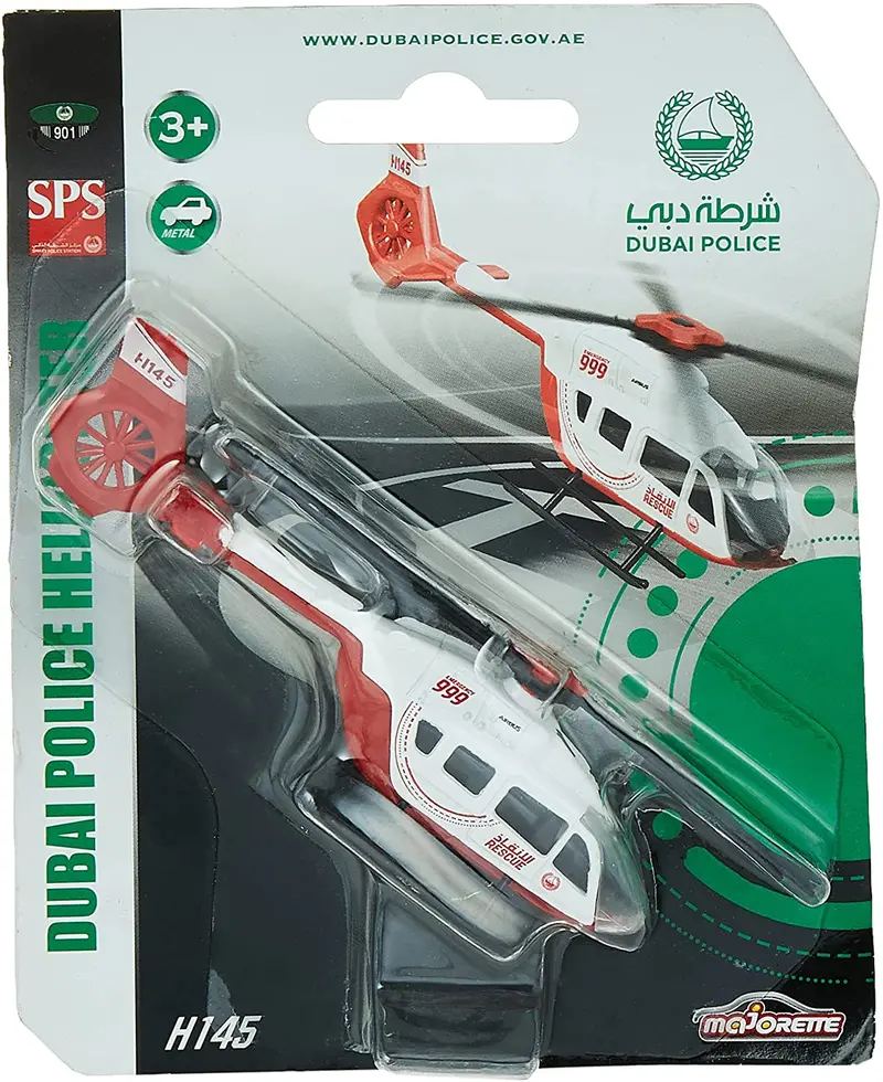Majorette Dubai Police Helicopter Die-Cast Model 1