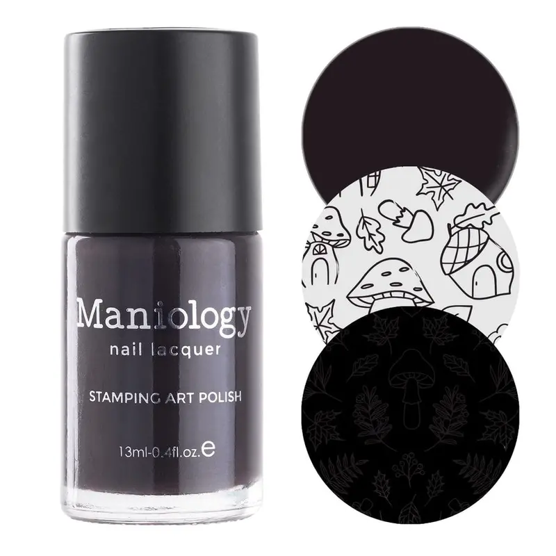 Maniology Acorn Brown Metallic Stamping Nail Polish (B498) 1