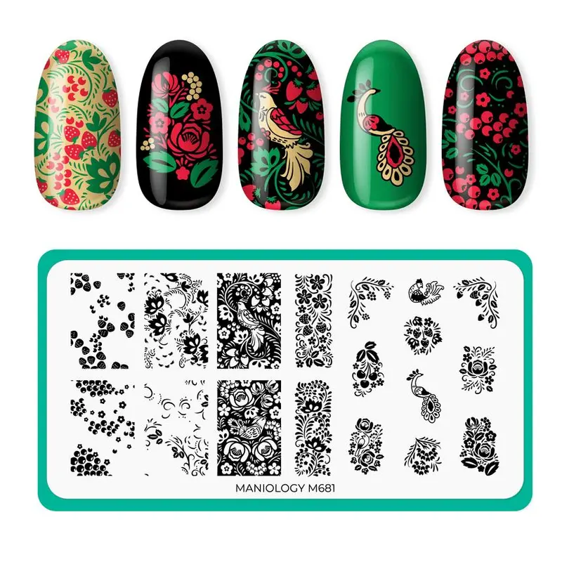 Maniology Afternoon Tea Nail Stamping Plate (M681) 1