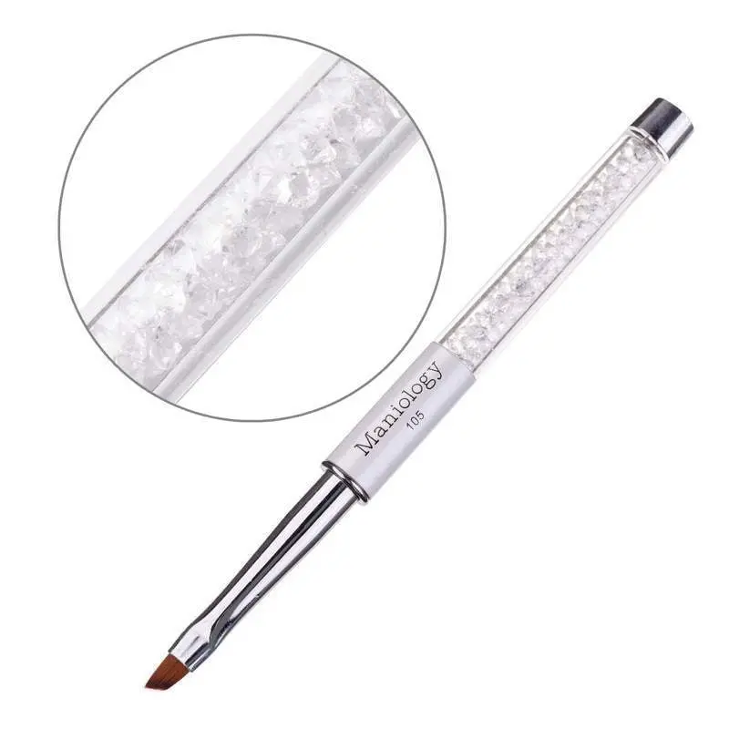Maniology Angled Precision Nail Art Brush – #105 From Premium Brush Line 1