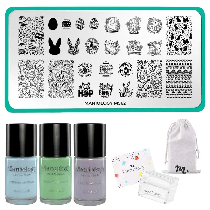 Maniology Bunny Bliss Nail Stamping Bundle 1