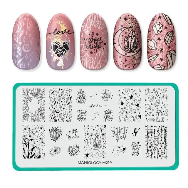 Maniology Crystal Galaxy Nail Stamping Plate #M219 1