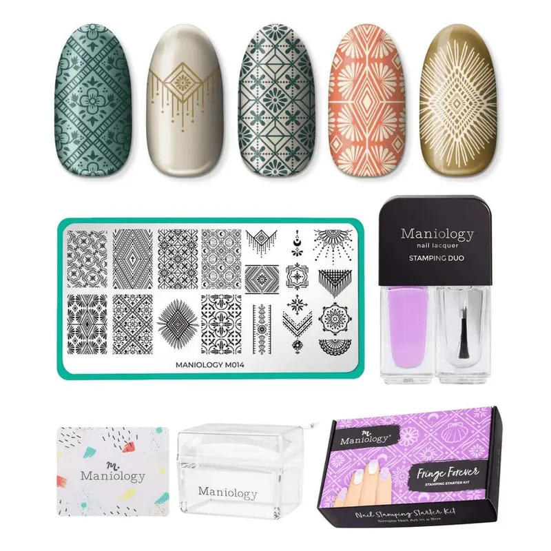 Maniology Fringe Forever Bohemian Nail Stamping Kit 1