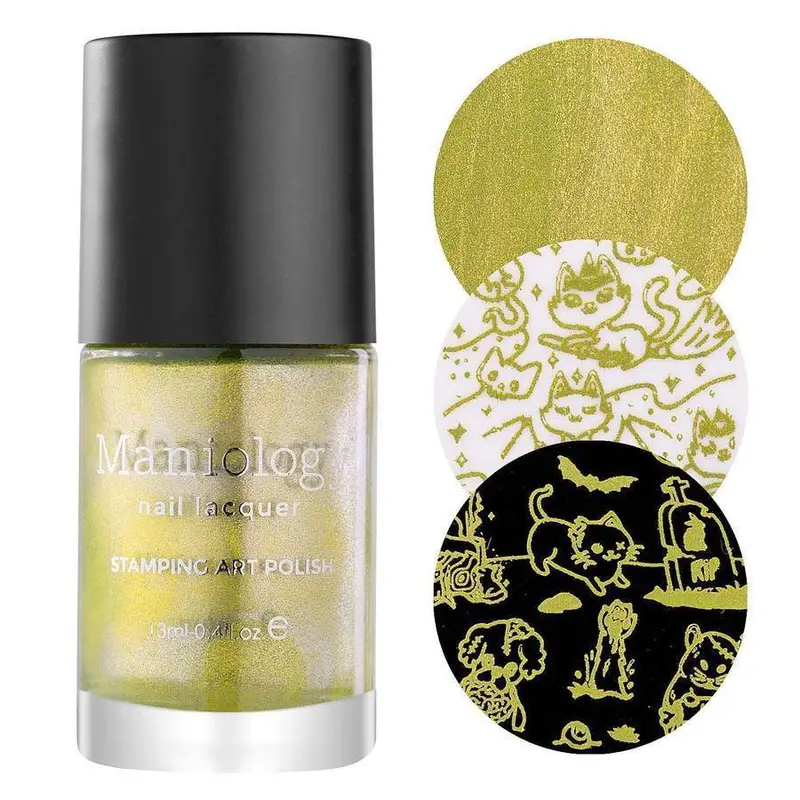 Maniology Ghoulish Stamping Nail Polish – Halloween-Themed Detailing Ink 1