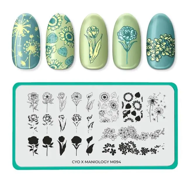 Maniology Layered Flowers Nail Stamping Plate – Cyo Contest 2019 #M094 1