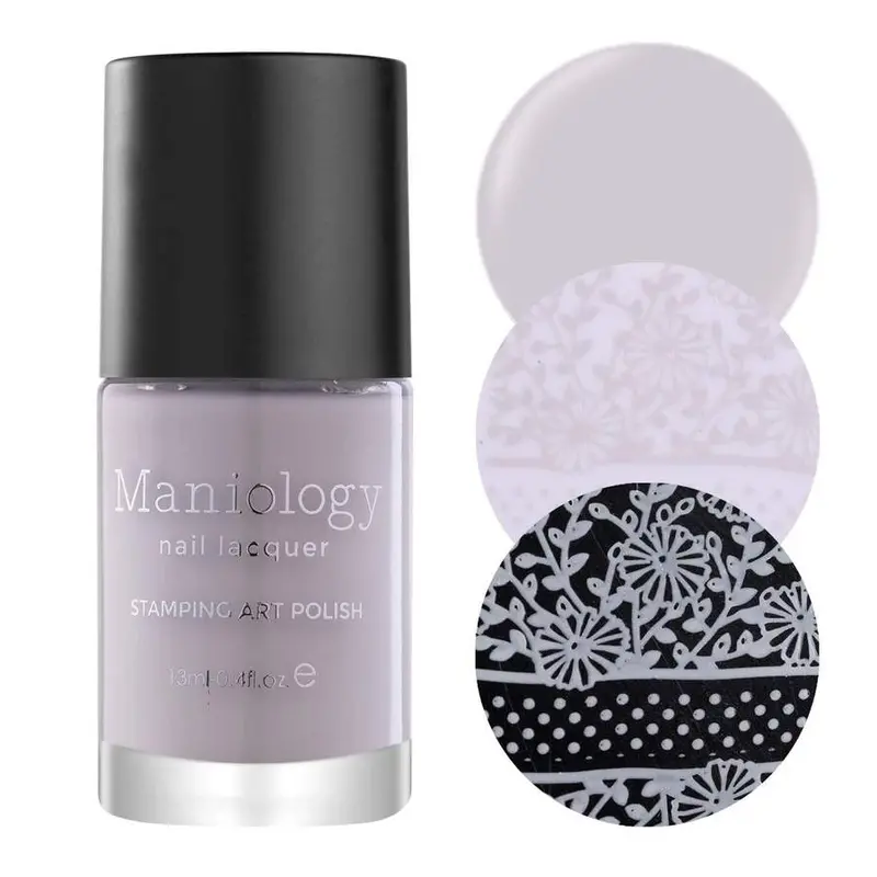 Maniology Luna Stamping Nail Polish – Celestial Moon & Star Design Ink 1