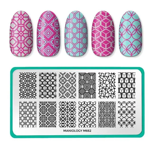 Maniology Shape Up Nail Stamping Plate (M662) 1