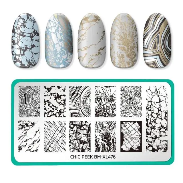 Maniology Stamping Plate – Forest Spirit Design (Chic Peek Collection) 1