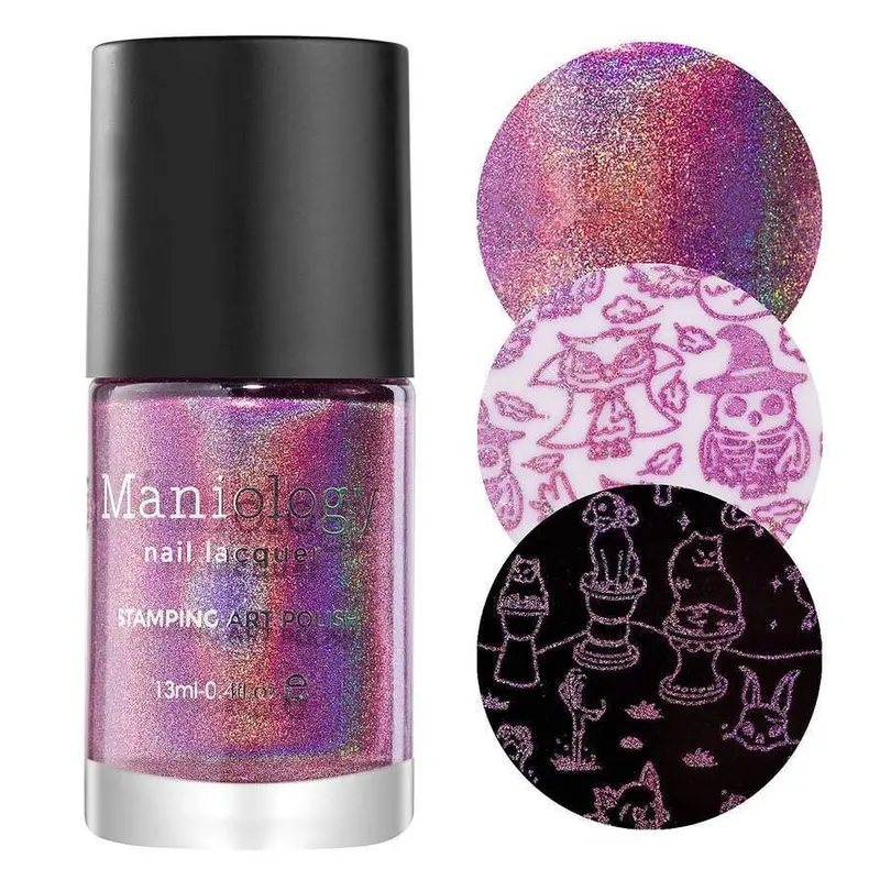 Maniology Thriller Stamping Nail Polish – Dark Drama-Inspired Pattern Ink 1