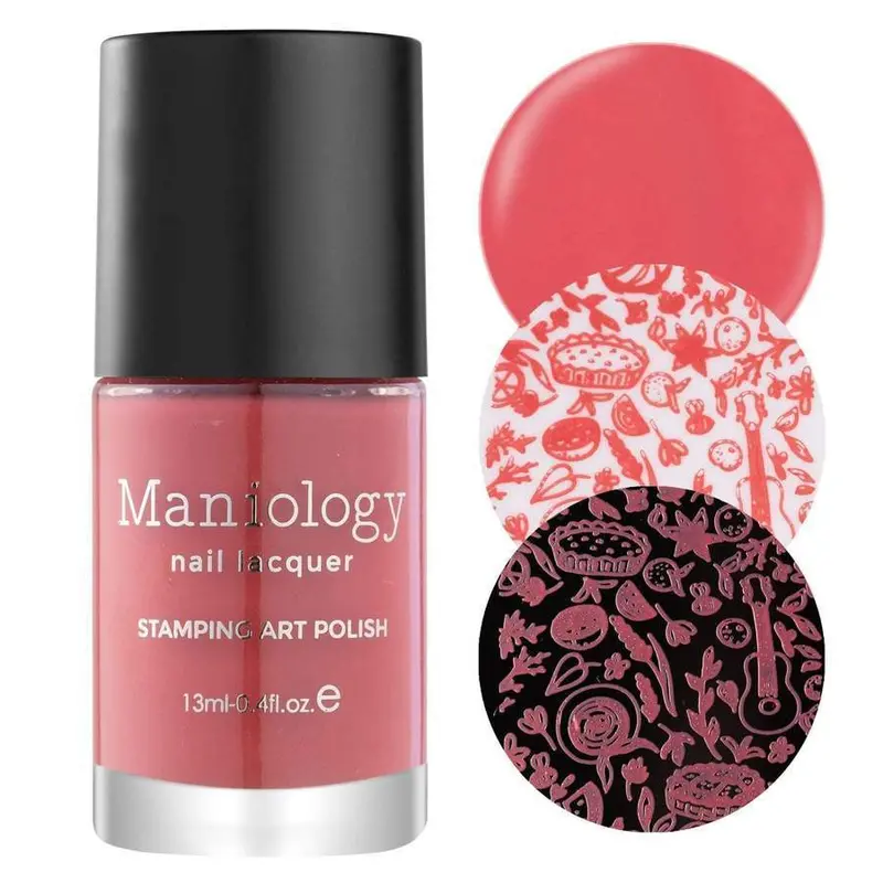 Maniology Watermelon Nail Stamping Polish 1