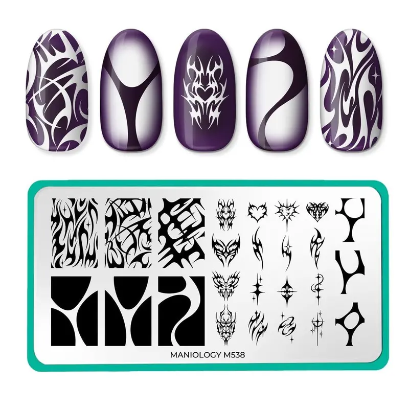 Maniology Y2K Tattoo Nail Stamping Plate (M538) 1